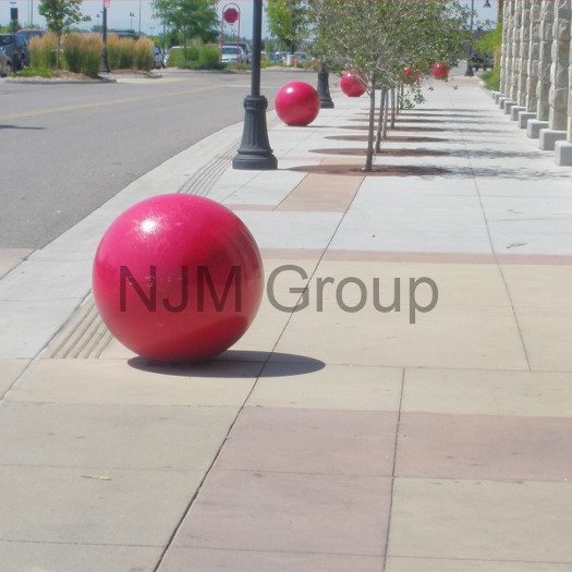 Bubble gum designer bollards.